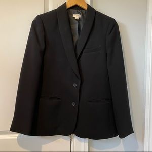 J. Crew Black Crepe Blazer